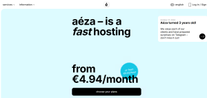 aeza：美国、俄罗斯、德国、荷兰、芬兰、瑞典、奥地利高性能VPS，€5.22/月，支持Linux、Windows、自定义上传ISO