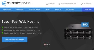 EthernetServers：英国虚拟主机，cPanel控制面板，最低价格是2.95美元/月